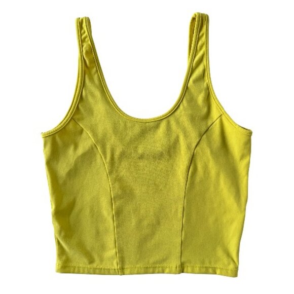 BuffBunny yellow Bae crop tank top size XS - Picture 2 of 7
